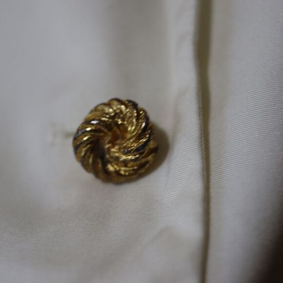 Talbots Vintage Union Label White 3 Button Blazer Jacket Gold Buttons 8 - Picture 8 of 12